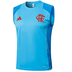 Nova Regata Flamengo Treino Azul Claro Torcedor Masculina 2025 / 2026