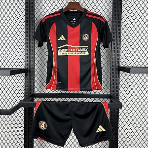 Novo Kit Infantil Atlanta United 1 Camisa e Short  2025 / 2026