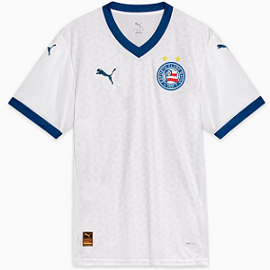 Nova Camisa Bahia 1 Branca Torcedor Masculina 2025 / 2026