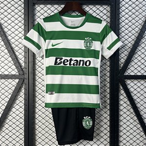 Novo Kit Infantil Sporting 1 Camisa e Short  2025 / 2026