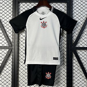 Novo Kit Infantil Corinthians 1 Camisa e Short  2025 / 2026