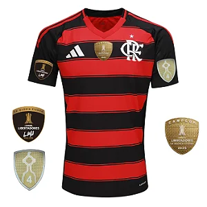 DUPLICADO - Nova Camisa Edição Jogador Flamengo 1 Com Patch Libertadores 2023 / 2024