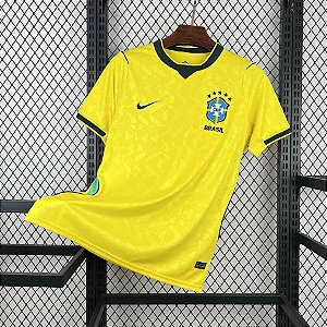 Nova Camisa Brasil 1 Amarela Torcedor Masculina 2026 / 2026 - COPA DO MUNDO