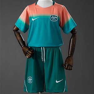 Novo Kit Infantil Austrália 2 Camisa e Short 2026 - COPA DO MUNDO