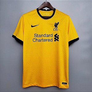 Camisa Liverpool 1 Goleiro Torcedor Masculina 2021