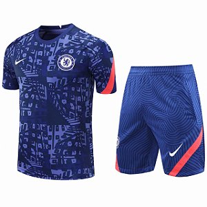 Conjunto Chelsea Treino 1 Masculino 2021