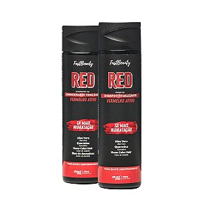 Kit RED - Shampoo e Condicionador Tonalizante Hidratante