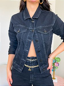 Jaqueta trucker Classica black