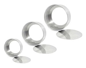 Forma Para Bolo 10cm Altura 3 Peças 10 15 E 20 cm Fundo Falso