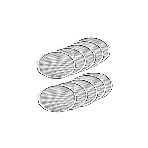 Tela De Pizza 15 cm Redonda Kit 10 Peças Malha 7x15 Alumínio