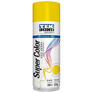 Tinta Spray Uso Geral 350ML Amarelo Tekbond