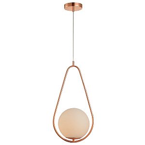 Pendente E-27 Pérola Gota Cobre Brilhosa 01 Lâmpada - Avant