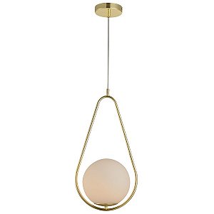 Pendente E-27 Pérola Gota de Ouro Brilhosa 01 Lâmpada - Avant