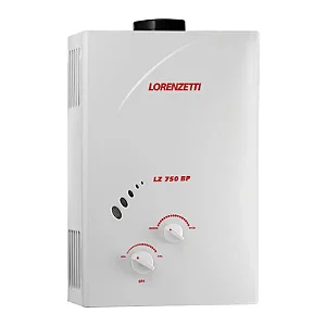 Aquecedor de Água a Gás Analógico Lz 750bp Vazão 7,0 Litros Gás Liquefeito de Petróleo Branco - Lorenzetti