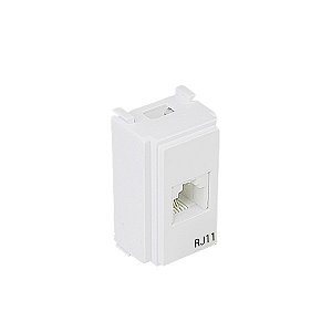 Modulo Tomada Tel. Rj-11 2 Fios Embutir Branco I9  Ilumi