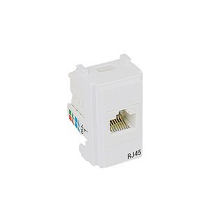 Modulo Cat5 Tomada Rede Rj-45 Embutir Branco I9 Ilumi