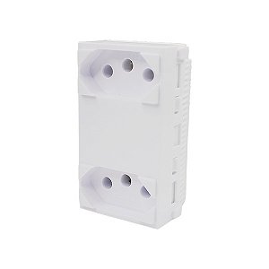 Modulo 2 Tomadas Abnt 20a Embutir Branco I9  Ilumi