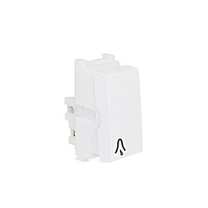 Modulo Campainha  Embutir Branco I9 1 Seção Ilumi