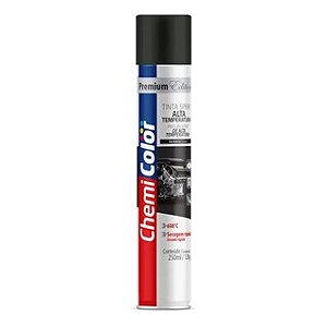 Tinta Spray Alta Temperatura 250ml Preto Fosco - Baston