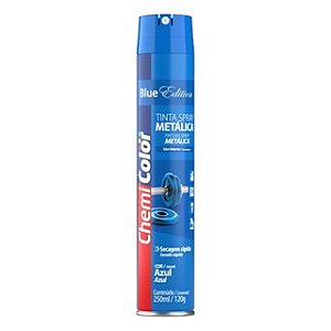 Tinta Spray Metálica 400ML Azul - Baston