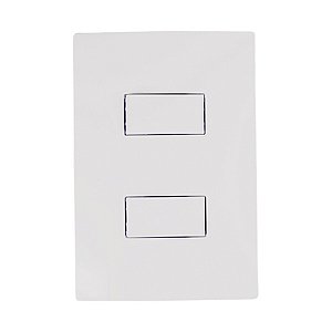 Conjunto Embutir Modular 4x2 Slp 2 Teclas I9 2 Simples Ilumi Kit 5