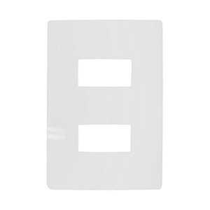 Placa Branca Modular 4x2 I9 2 Secoes Separadas Ilumi Kit 10