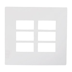 Placa Branca Modular 4x4 I9 3 Secoes + 3 Secoes Ilumi Kit 10