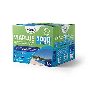 Argamassa Polimérica Impermeabilizante Viapol Viaplus 7000 Fibras 18kg Cinza