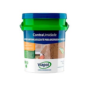 Impermeabilizante Contra Umidade Viapol Balde 18 Litros Aditivo para Argamassa e Concreto