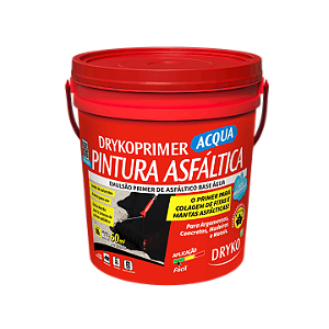 Primer Ecológico Asfáltico Base Água Drykoprimer Acqua 18L Dryko para Lajes e Concreto