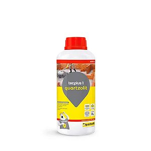Aditivo Impermeabilizante Tecplus 1 1L Quartzolit Para Massa de Cimento e Reparos