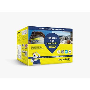 Impermeabilizante Flexível para Sacadas, Lajes e Piscinas | Quartzolit Tecplus Flex 5000 18kg