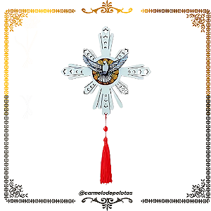 Adorno do Divino Espírito Santo estilizado