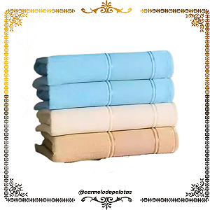 Toalha de Banho Aveludada Bordada (Avulsa)