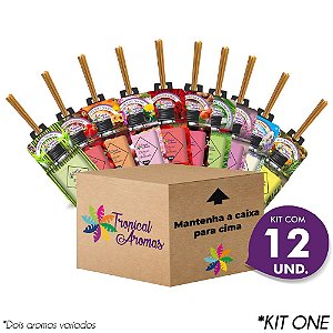 Kit Revenda Difusor Aromas do Brasil 12 Unidades - Tropical Aromas