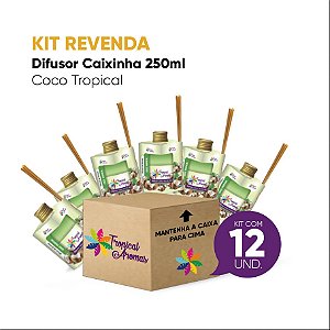 Kit Revenda  Difusor Aromatizador de Ambiente Coco Tropical