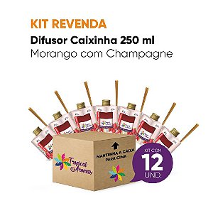 Kit Revenda  Difusor Aromatizador de Morango com Champgne