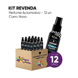 Kit Revenda Spray Automotivo Carro Novo 60 ml -12 UN