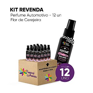 Kit Revenda Spray Automotivo Flor De Cerejeira 60ml - 12 UN