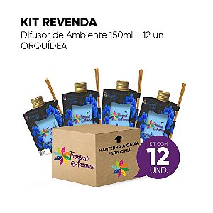 Kit Revenda Difusor De Ambiente Orquídea 150ml - 12 UN