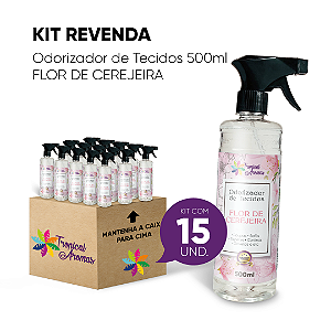 Kit  Revenda Odorizador Flor de Cerejeira 500 ml 15 UN