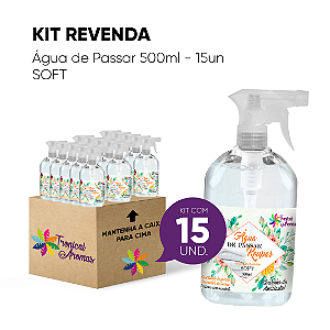 Kit Revenda Água de Passar Soft 500 ml 15 UN