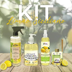 Kit Fragrâncias Limão Siciliano-Tropical Aromas