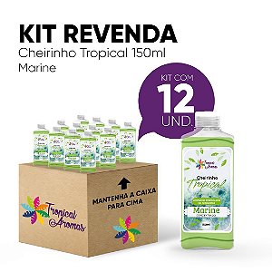Kit Revenda Limpador Concentrado Cheirinho Tropical Marine- 150 ml