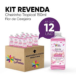 Kit Revenda Limpador Concentrado Cheirinho Tropical Flor de Cerejeira 150 ml