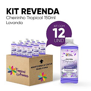 Kit Revenda Limpador Concentrado Cheirinho Tropical Lavanda - 150 ml