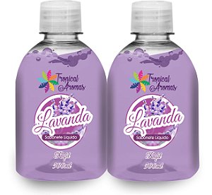 Kit Refil Sabonetes Líquido Lavanda 500ml - Tropical Aromas