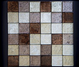 Pastilha tons de Marrom 8mm - Mosaico de Vidro