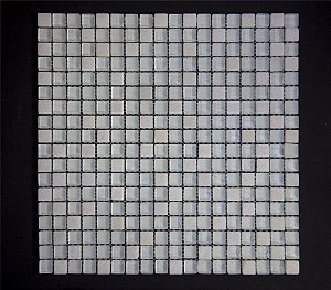 Pastilha Branca e incolor - Mosaico de Vidro