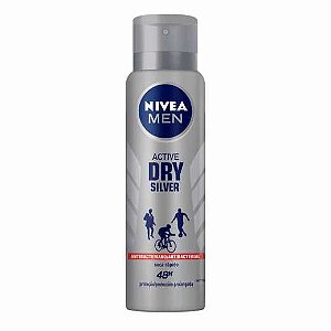 Desodorante Nivea Aerosol Men Active Dry Silver 
